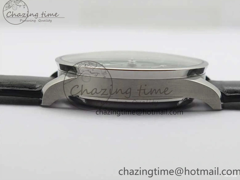 MIROTIME 0410 Elegant Portuguese IW371615 ZF 1:1 Best Edition SS Green Dial on Black Leather Strap A96355 V 7081